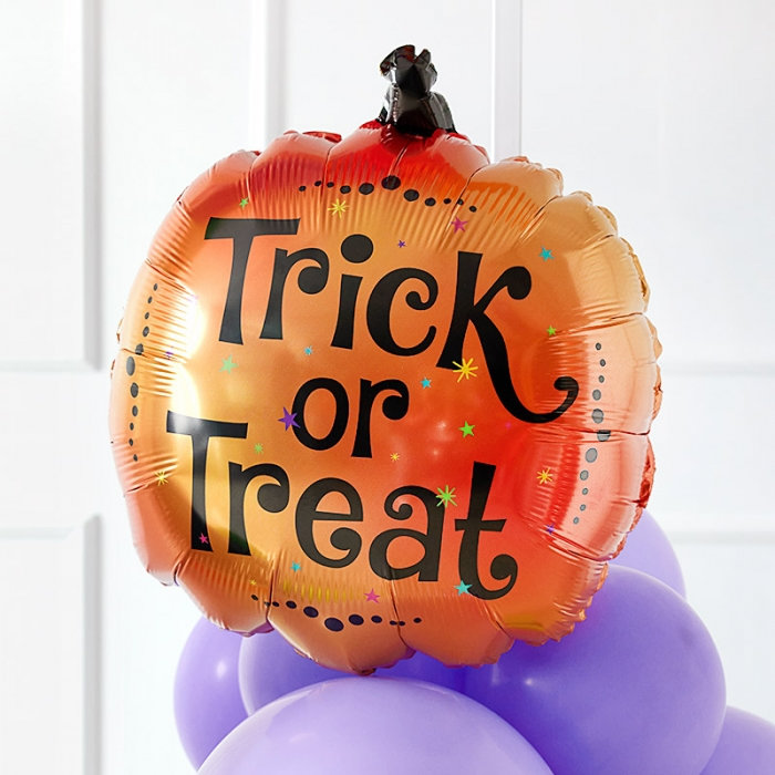 [GRABO] 은박헬륨 할로윈 Trick or Treat 펌프킨 18인치