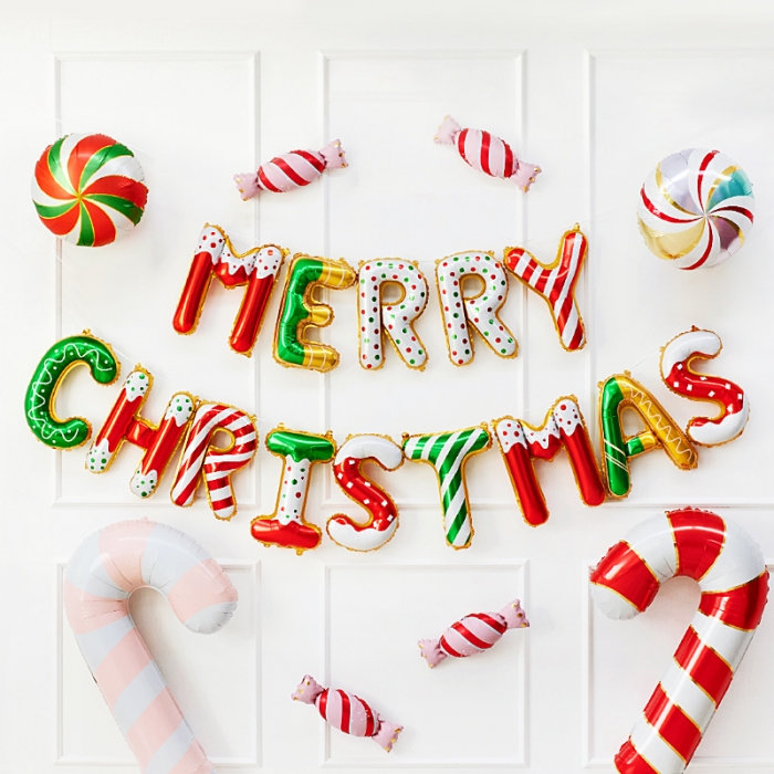 1위★[조이파티] 은박풍선세트 MERRY CHRISTMAS 진저브레드 (디자인특허등록)