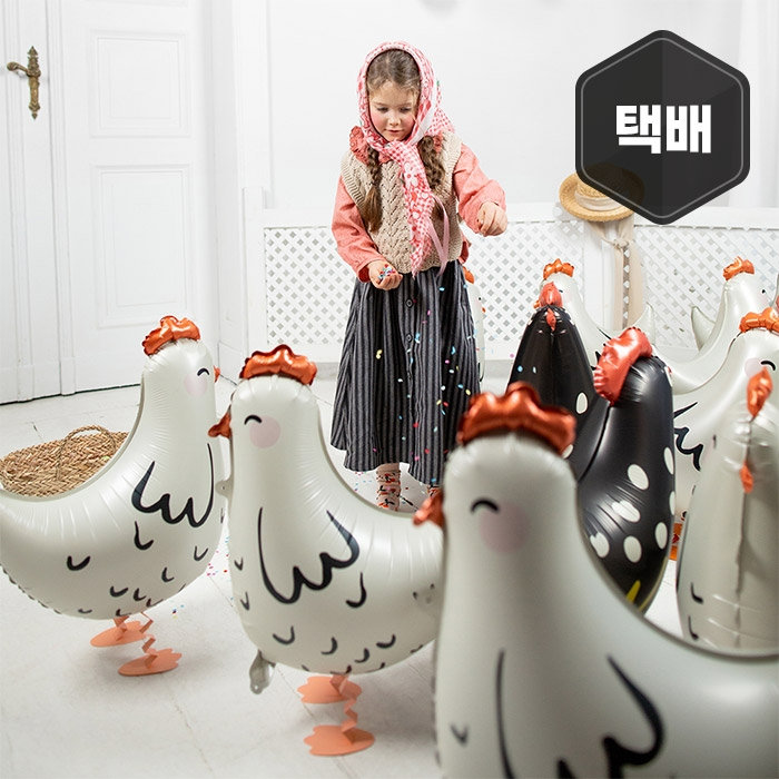 [파티데코] 은박 워킹벌룬 암탉 [풍선만/헬륨주입]