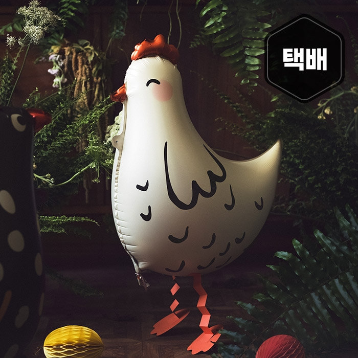 [파티데코] 은박헬륨 워킹벌룬 암탉 [차량배달/매장픽업]