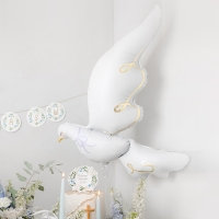 [파티데코] 은박헬륨 웨딩도브