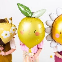 [파티데코] 은박헬륨 레몬