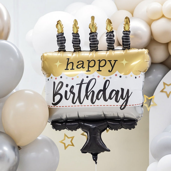 [GRABO] 은박 생일케익 블랙골드 28인치