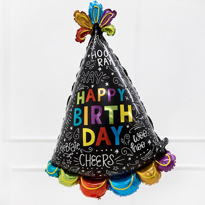 [GRABO] 은박 생일고깔 두들스 31인치