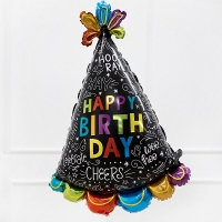 [GRABO] 은박 생일고깔 두들스 31인치