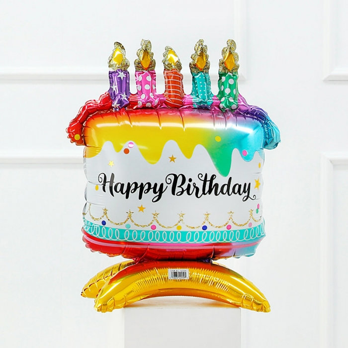 [Anagram] 스탠딩 에어벌룬 레인보우생일케익