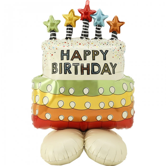 은박캔들스타생일케익 스탠딩