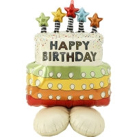 은박캔들스타생일케익 스탠딩