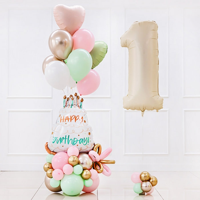 생일헬륨부케 해피데이