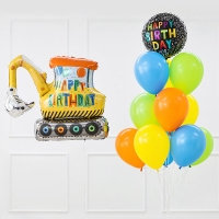 생일헬륨부케 포크레인