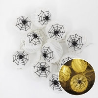 할로윈 LED거미등가랜드 화이트 10P