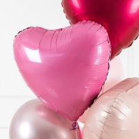 [GRABO] 은박헬륨풍선 하트 버블검핑크 18인치