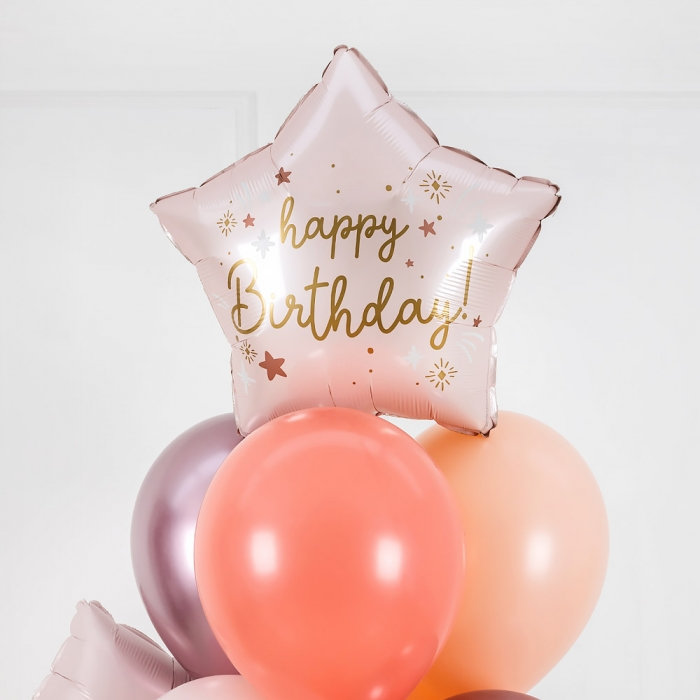 [GRABO] 은박헬륨 생일별 베이비핑크 18인치