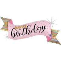 [GRABO] 은박 파스텔생일배너 45인치
