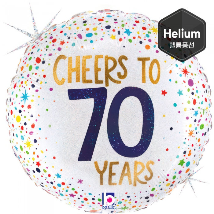 [GRABO] 은박헬륨 Cheers 70살 생일 18인치