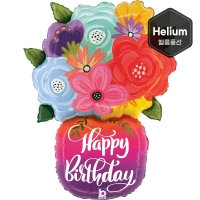 [GRABO] 은박헬륨 생일꽃병 29인치