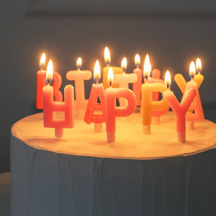 생일알파벳캔들 핑크