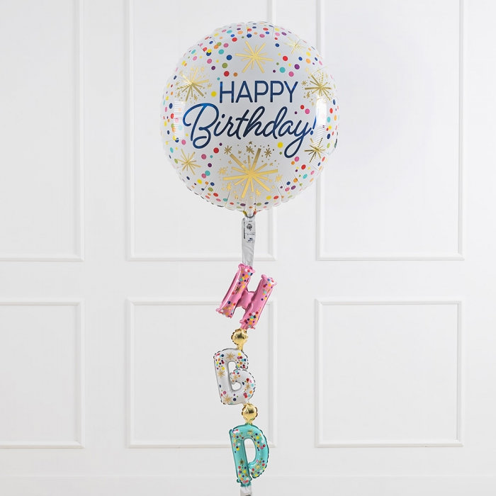 [Anagram] 은박헬륨에어워커 생일컨페티 스파클링 175cm
