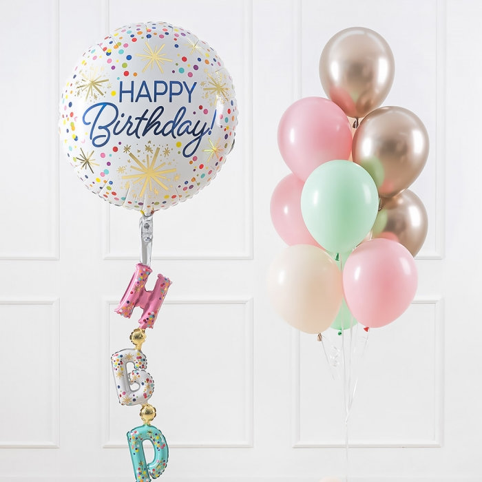 생일헬륨풍선세트 컨페티스파클링