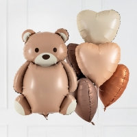 헬륨부케 곰돌이하트