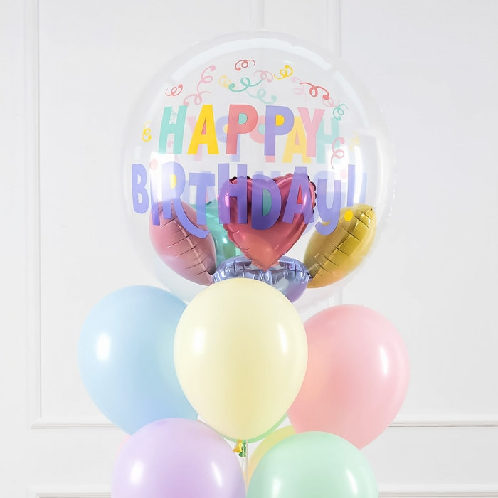 [Anagram] 헬륨인사이더벌룬 파스텔컨페티 생일 50cm