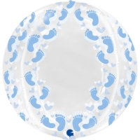 [GRABO] PVC버블벌룬 베이비풋프린트 블루 48cm