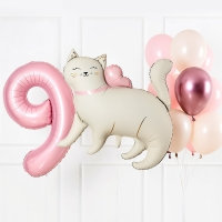 헬륨부케 스마일캣