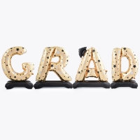 졸업스탠딩에어벌룬 GRAD 골드 [높이 107cm]