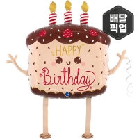 [GRABO] 헬륨 워킹벌룬 생일케익 [차량배달/매장픽업]