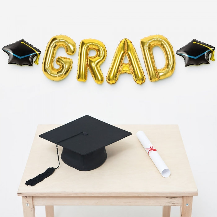 졸업은박 GRAD 학사모세트