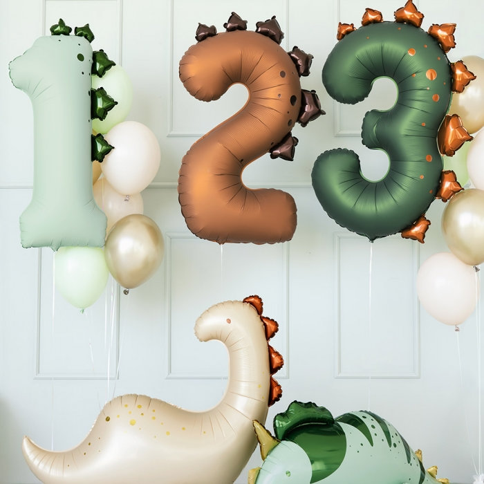 [파티데코] 헬륨 공룡숫자은박 1,2,3