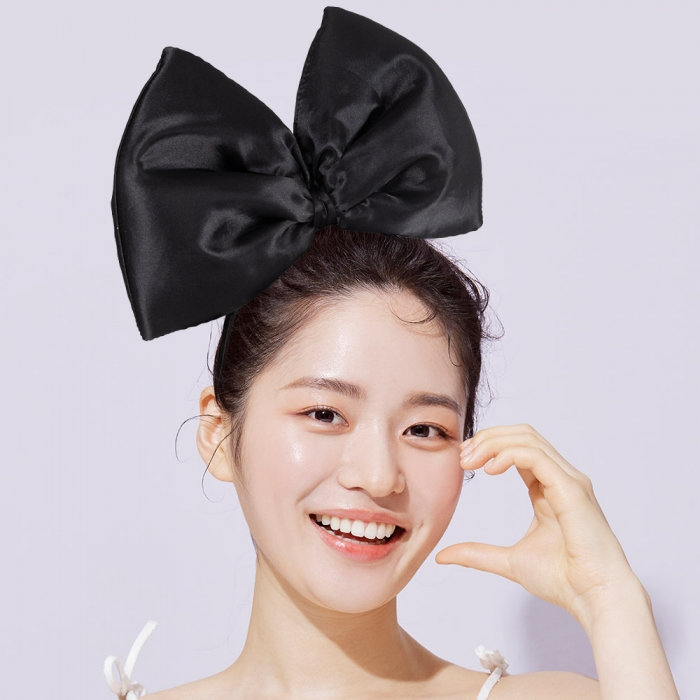 블랙리본머리띠