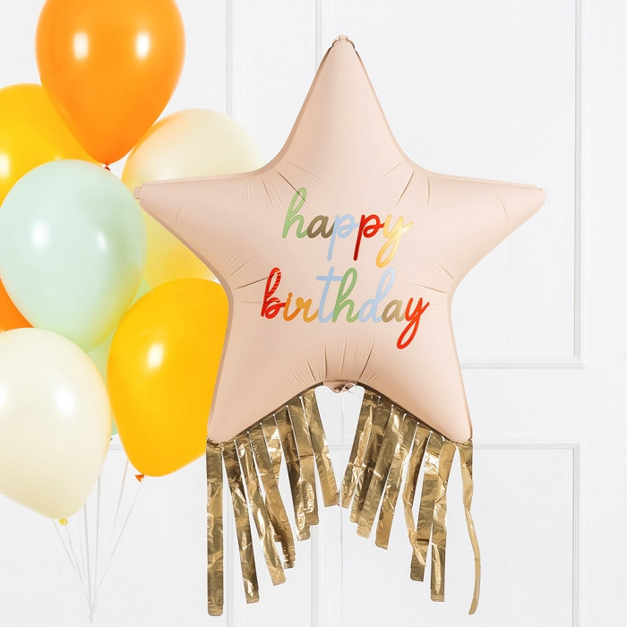 [파티데코] 은박 생일별 골든태슬