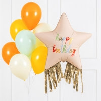 [파티데코] 은박헬륨 생일별 골든태슬