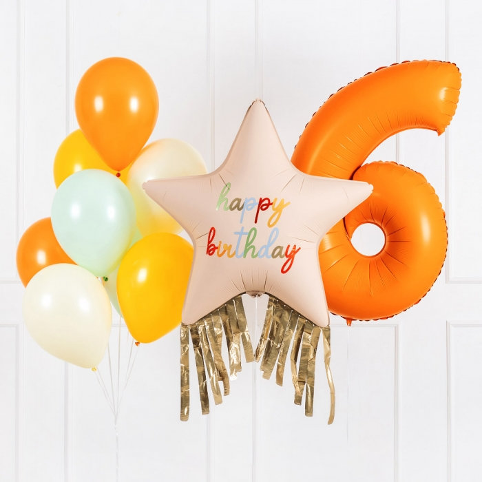 생일헬륨부케 생일별골든태슬