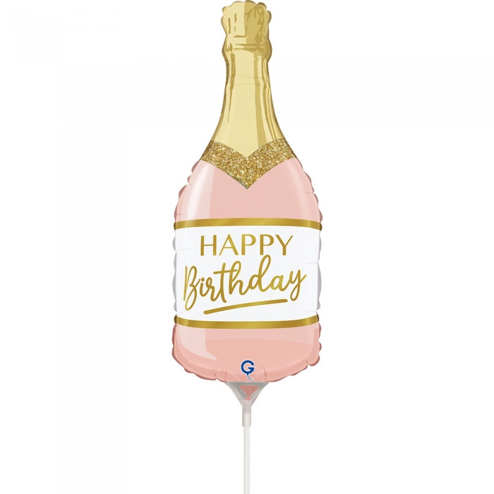 [GRABO] 은박 미니쉐입 생일샴페인핑크