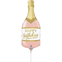 [GRABO] 은박 미니쉐입 생일샴페인핑크