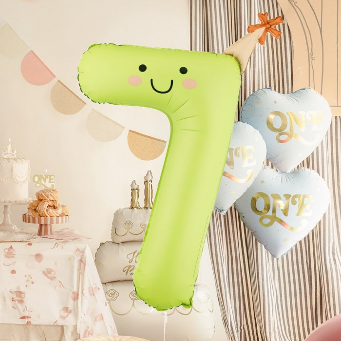 [파티데코] 고깔숫자은박 7