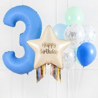 생일헬륨부케 생일별태슬