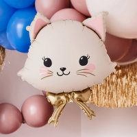 [파티데코] 은박헬륨 리본캣